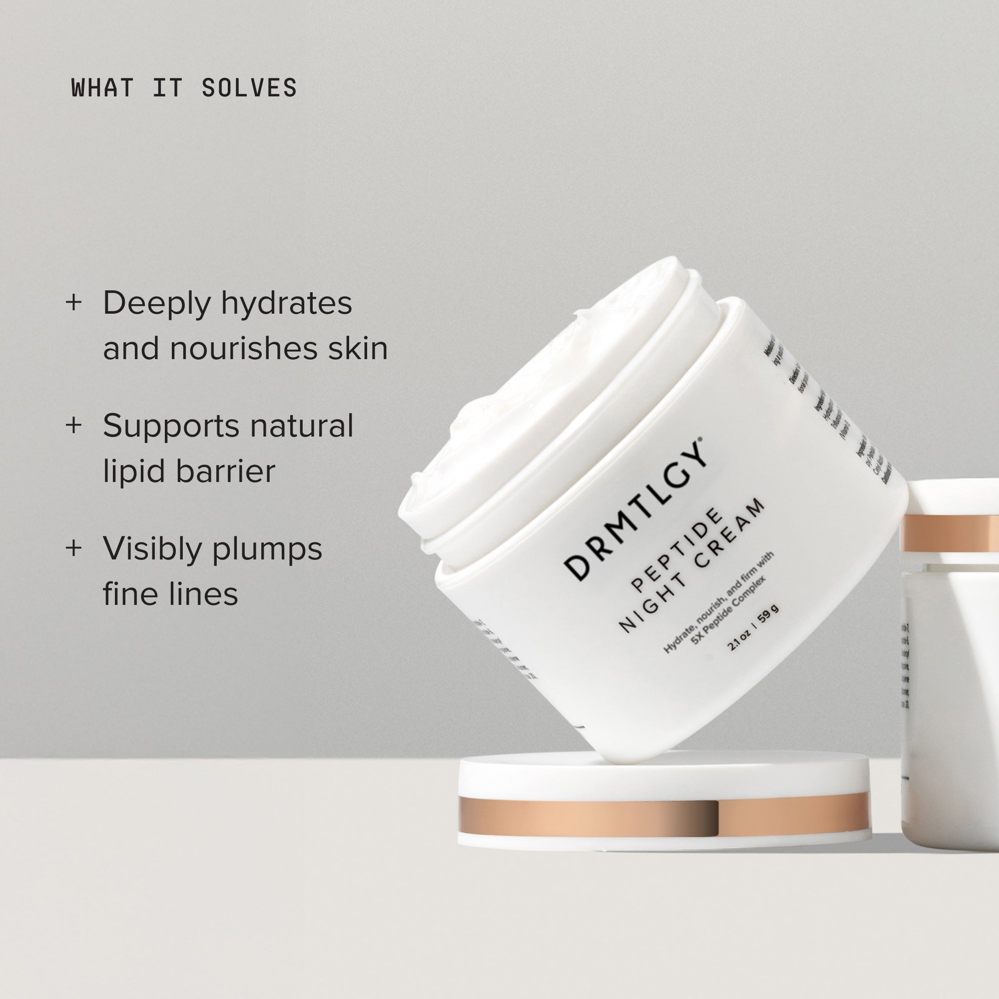 Crema de noche con peptidos