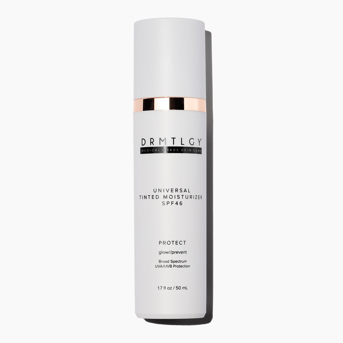 Drmtlgy Anti-Aging Tinted Moisturizer w/ SPF 46. Universal tint. All-in-One Face Sunscreen & Foundation w/ Broad Spectrum Protection Against