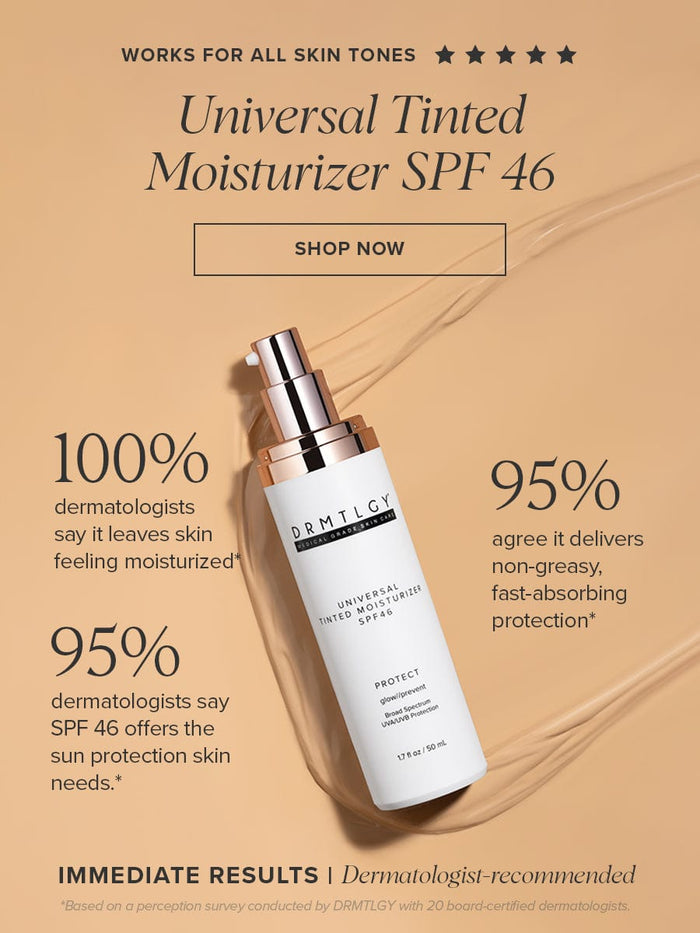 Drmtlgy Anti-Aging Tinted Moisturizer Spf 46: Youthful Glow Boost